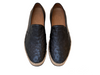 P01201 San Remo Genuine Ostrich Sport Loafer- Black
