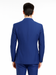 M120-04 Sapphire Blue Bright Blue Indigo Teal Cobalt Pinstripe ~Stripe 2 Buttons Flat Front Pants