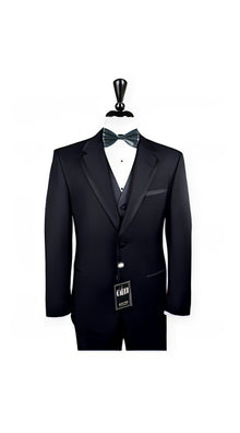 Tuxedo With Satin Framed Edge Navy ~ Midnight Navy Blue