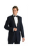 Formal Wool Feel Suit Black Lapeled Midnight Dark Navy Blue Suit For Men Deville Two Button Tuxedo