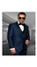 Wynn Indigo ~ Bright Blue 1-Button Shawl Tuxedo