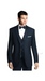 Midnight Navy Blue Wedding Tuxedo With Satin Framed Lapel