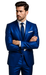 Sateen Suit - Shiny Suit - Royal Sharkskin Suit