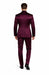 Sateen Fabric Suit - Shiny Tuxedo - Prom Suit - Groom Tuxedos - Burgundy
