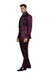 Sateen Fabric Suit - Shiny Tuxedo - Prom Suit - Groom Tuxedos - Burgundy