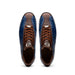Marco Di Milano Saulo Blue Jeans Exotic Ostrich and Alligator Casual Sneakers