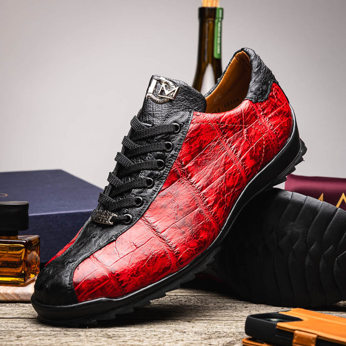 Marco Di Milano Saulo Black Cherry Leather Dress Shoe