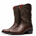 Marco Di Milano Savannah Kango Tabae Ostrich Quill Round Toe Cowboy Boots