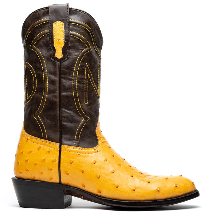 Marco Di Milano Savannah Buttercup Ostrich Quill Round Toe Cowboy Boots - Image 2