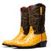 Marco Di Milano Savannah Buttercup Ostrich Quill Round Toe Cowboy Boots