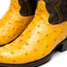 Marco Di Milano Savannah Buttercup Ostrich Quill Round Toe Cowboy Boots