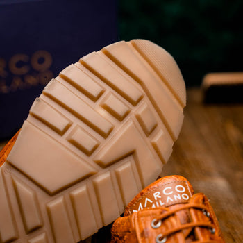 Marco Di Milano Scanno: Antique Cognac Leather Dress Shoe