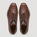 Marco Di Milano Scanno Antique Brown Ostrich Quill Sneakers