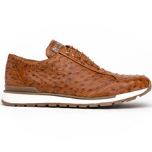 Mens Exotic Sneakers - Alligator Sneakers By Brand in Cognac