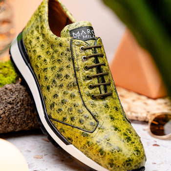 Marco Di Milano Scanno Antique Green Leather Shoe