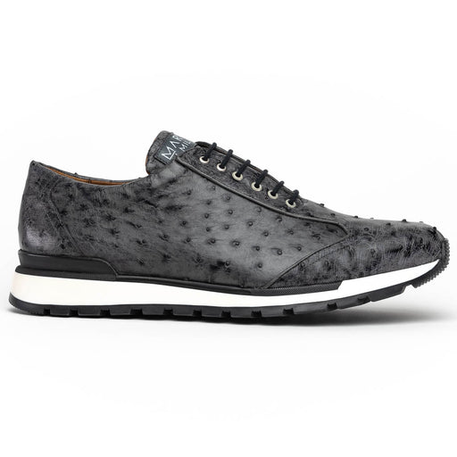 Marco Di Milano Scanno Antique Gray Ostrich Quill Sneakers