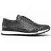 Marco Di Milano Scanno Antique Gray Ostrich Quill Sneakers