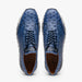Marco Di Milano Scanno Antique Navy Ostrich Quill Sneakers
