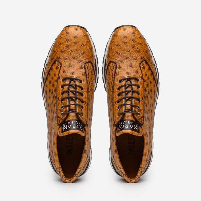 Marco Di Milano Scanno Paja Ostrich Quill Sneakers