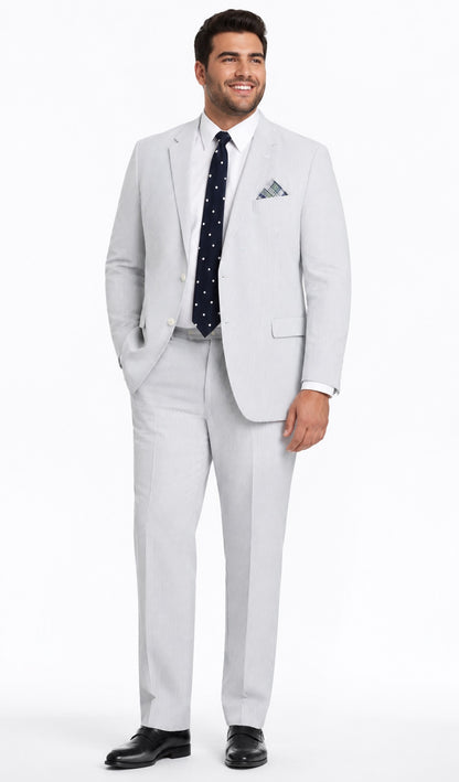 Seersucker Suit 100% Cotton Seersucker Sear sucker suit Dark Navy/White