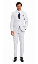 Seersucker Suit 100% Cotton Seersucker Sear sucker suit Dark Navy/White