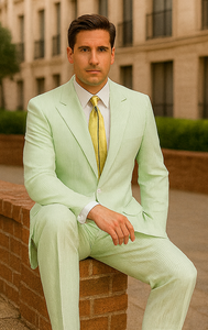 Sear Sucker Suit Seersucker Suit Mens 2pc Whitelime Mint Seersucker Sear sucker Suits