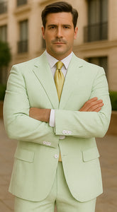 Sear Sucker Suit Seersucker Suit Mens 2pc Whitelime Mint Seersucker Sear sucker Suits