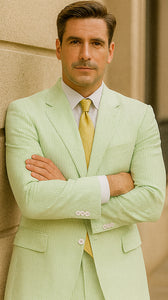 Sear Sucker Suit Seersucker Suit Mens 2pc Whitelime Mint Seersucker Sear sucker Suits