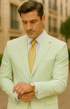 Sear Sucker Suit Seersucker Suit Mens 2pc Whitelime Mint Seersucker Sear sucker Suits