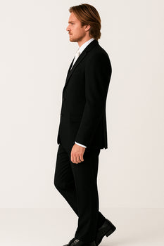 Package Deal High Quality 2-Button  Side Vented Super 120's Tuxedo + White Shirt+White Tie+White Vest