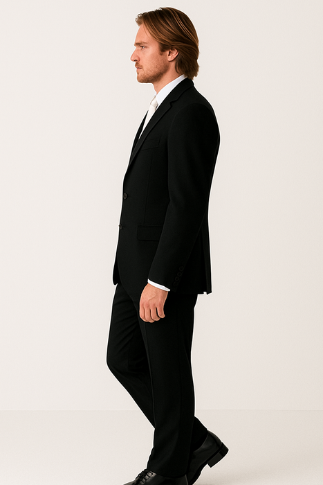 Package Deal High Quality 2-Button  Side Vented Super 120's Tuxedo + White Shirt+White Tie+White Vest