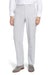 Seersucker Cotton Pant in Grey and White (Hampton Plain Front) by Berle