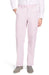 Seersucker Cotton Pant in Pink and White (Hampton Plain Front) by Berle