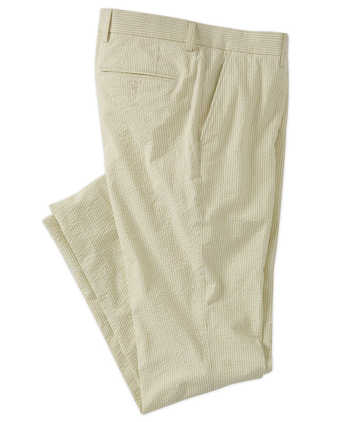 Seersucker Cotton Pants in Choice of Colors (Atwater Modern Fit) by Ballin