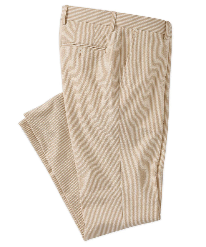 Seersucker Cotton Pants in Choice of Colors (Atwater Modern Fit) by Ballin