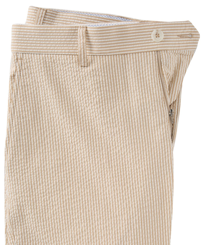 Seersucker Cotton Pants in Choice of Colors (Atwater Modern Fit) by Ballin
