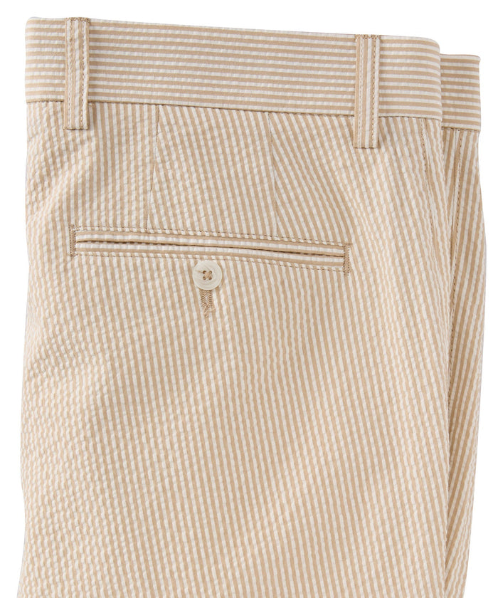 Seersucker Cotton Pants in Choice of Colors (Atwater Modern Fit) by Ballin
