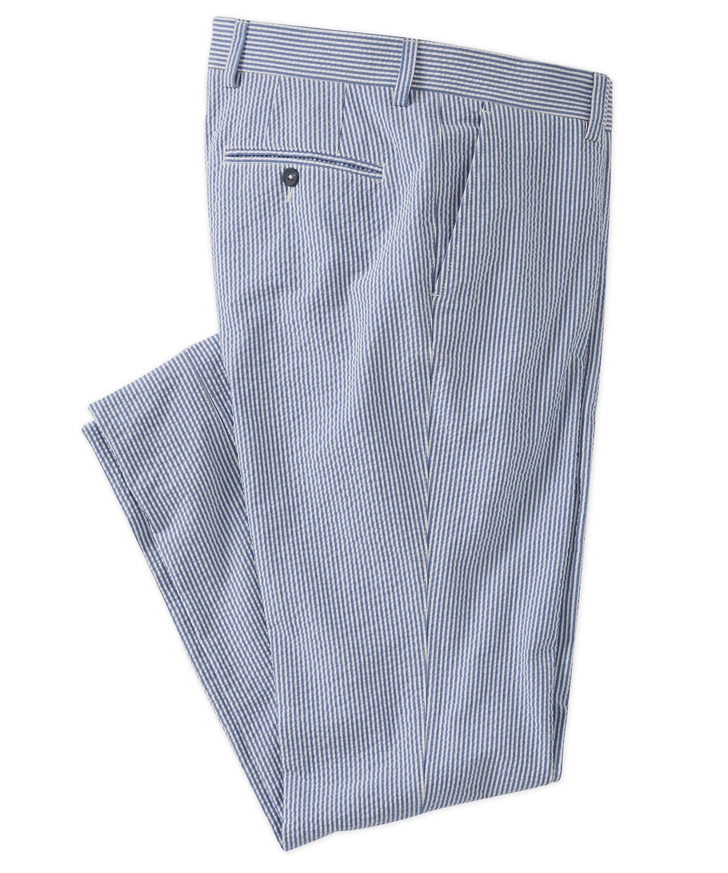 Seersucker Cotton Pants in Choice of Colors (Atwater Modern Fit) by Ballin