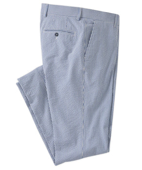 Seersucker Cotton Pants in Choice of Colors (Atwater Modern Fit) by Ballin