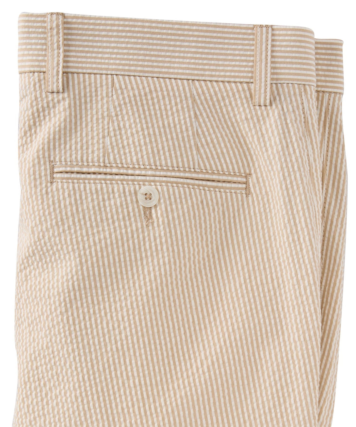 Seersucker Cotton Pants in Choice of Colors (Mansfield Relaxed Fit) by Ballin