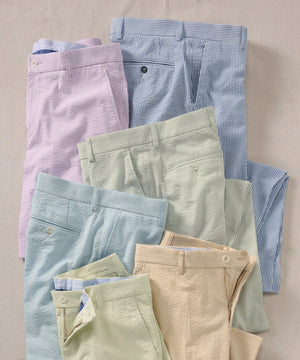 Seersucker Shorts in Choice of Colors (Drummond Traditional Fit) by Ballin