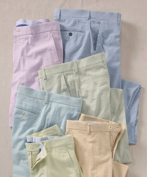 Seersucker Shorts in Choice of Colors (Drummond Traditional Fit) by Ballin