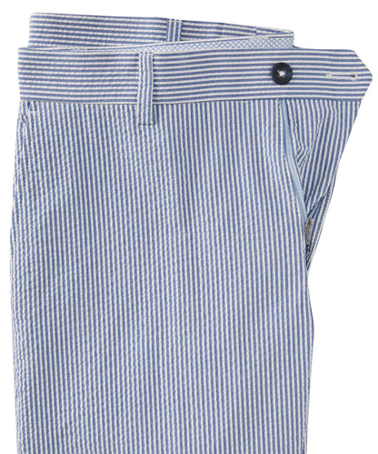 Seersucker Cotton Pants in Choice of Colors (Mansfield Relaxed Fit) by Ballin