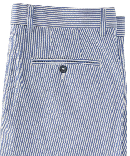 Seersucker Cotton Pants in Choice of Colors (Mansfield Relaxed Fit) by Ballin