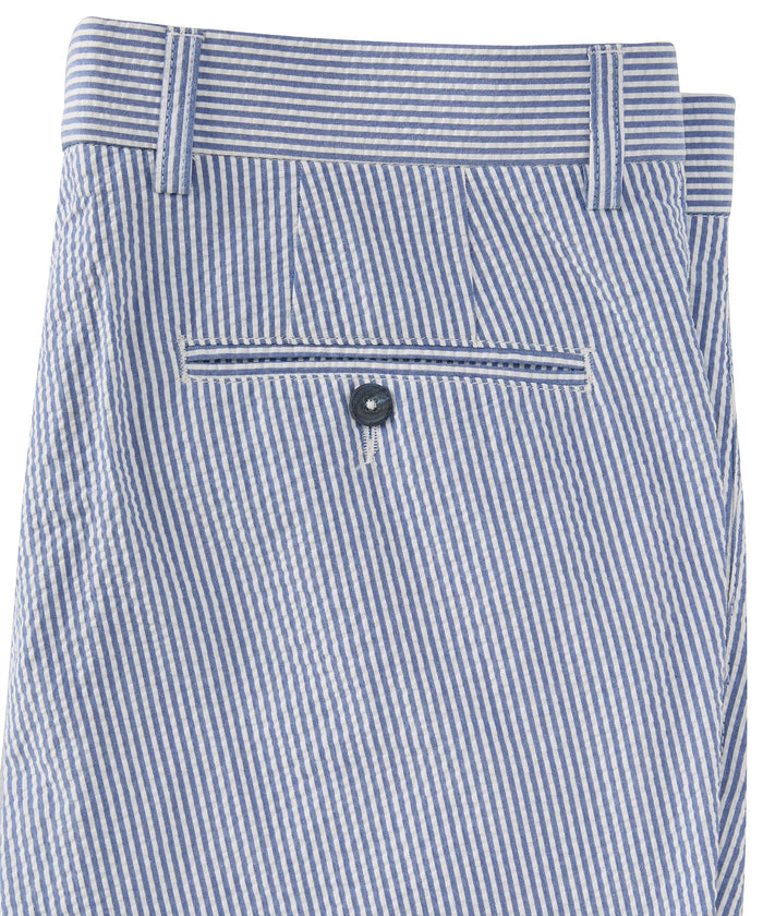 Seersucker Cotton Pants in Choice of Colors (Mansfield Relaxed Fit) by Ballin