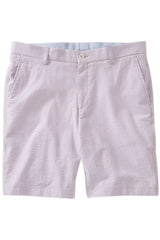 Seersucker Shorts in Lilac, Size 32 (College Modern Fit - 8" Inseam) by Ballin