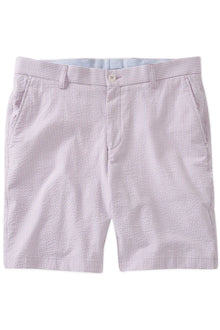 Seersucker Shorts in Lilac, Size 32 (College Modern Fit - 8" Inseam) by Ballin