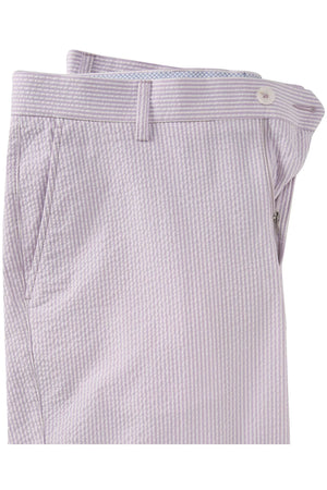 Seersucker Shorts in Lilac, Size 32 (College Modern Fit - 8" Inseam) by Ballin