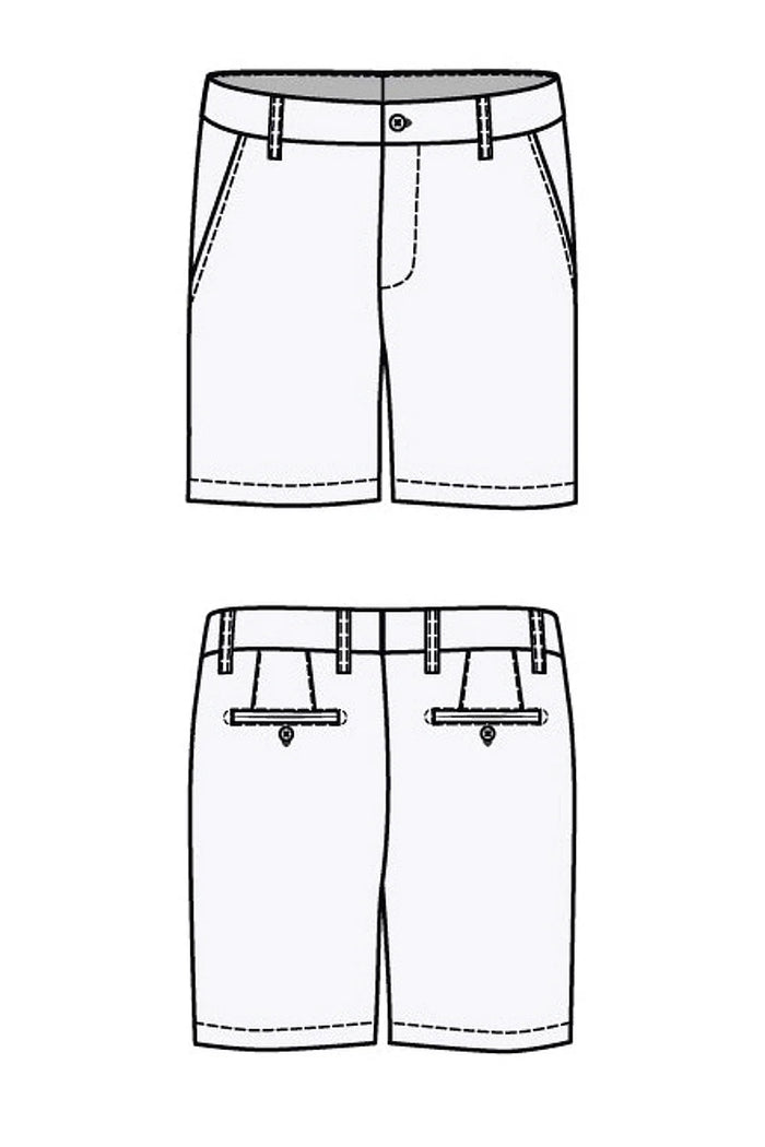 Seersucker Shorts in Lilac, Size 32 (College Modern Fit - 8" Inseam) by Ballin