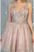 Quince Dama Dresses - Short Quinceanera Dresses in Color Mauve